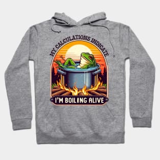 MOTHER EARTH AND GLOBAL WARMING LIKE BOILING FROG Hoodie